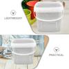 ABOOFAN Food Grade Plastic Barrel with Lid Small Square Container Portable Leakproof Bucket for Outdoor Camping Picnic Food Storage 5.1 Inch view 3
