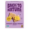 Back to Nature Harvest Whole Grain Crackers Dairy Free GMO Free Made with Whole Wheat and Sea Salt Delicious Snacks 200ml view 1