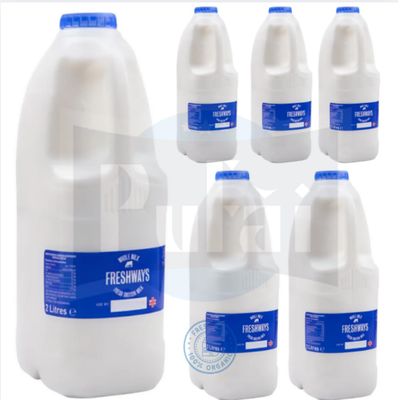 Fresh Whole Milk 3.5% Fat UHT Milk 2000 Mililiter x 6 Boxes