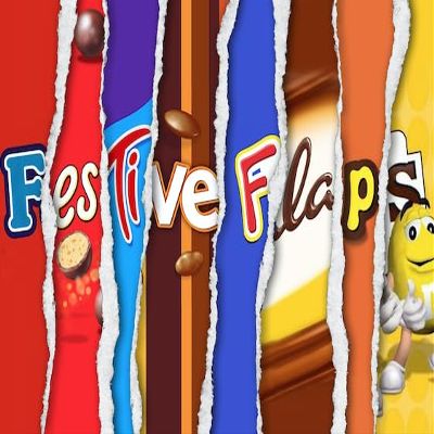 Festive Flaps Chocolate Bar with Novelty Joke Wrapper - Funny Rude Gift Christmas (Chocolate Included)