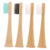 Beavorty 4pcs Bamboo Electric Toothbrush Heads Replacement Brush Heads for Series and Gentle Cleaning for Oral Hygiene view 1