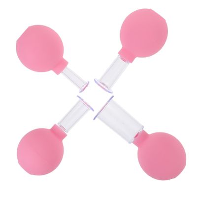 Beavorty 4pcs Cupping Therapy Vacuum Cupping Cups for Cellulite Massager Body Face Massage Tool