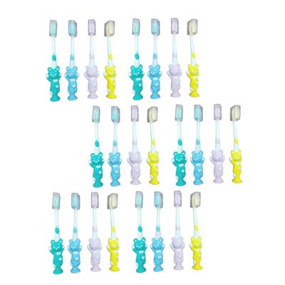 FRCOLOR 24pcs Boys and Girls Cartoon Toothbrush Soft Bristles Toothbrush for Boy Girl Oral Care for Daily Use