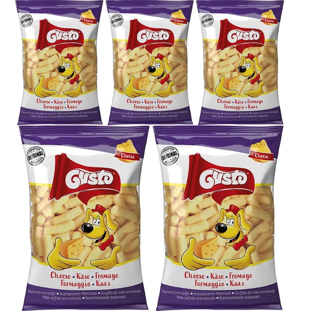 Gusto Cheese Pufuleti Corn Chips 85 Gram x 5 Packs