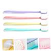 Beaupretty 4pcs Toothbrush Cotton Soft Bristles Ergonomic Handle Deep Cleaning for Adults view 4