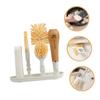 Healvian Cleaning Brush Dish Brush Replaceable Heads for Kitchen Long Handle for Dishes and Cookware view 2