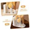 Healvian Cleaning Brush Dish Brush Replaceable Heads for Kitchen Long Handle for Dishes and Cookware view 4