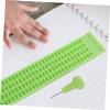 Healeved Braille and Stylus Kit 4-Line 28-Cell Plastic Braille Writing Plate for Blind Users Portable Designed for Visual Impairment Aids for Crafts and Daily Learning view 4