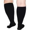 MEAKTSMI Wide Calf Compressed Socks 3 Pairs Reduces Leg Discomfort For Office Travel And Sports Large Support Knee Stockings view 3