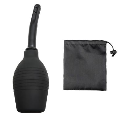 VEGCOO 310ML Silicone Enema Douche Kit With Storage Bag for Men Women - Cleaning Kit for Constipation