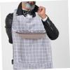 Healvian Wear-resistant and Waterproof Dinner Eating Bib for Adults and Elderly, Tpu and Polyester Clothing Protector, Sturdy Household Accessory for Eating view 4