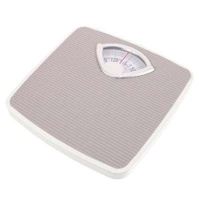 Didiseaon Mechanical Bathroom Weight Scale with Dial, Light Grey Steel Body, Spring Mechanism, Home Health Weight Scale for Accurate Body Weighing and Height Measurement
