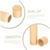 Beaupretty 3pcs Bamboo Toothbrush Holder Outdoor Portable Case for Camping Travel Stylish Storage for Small Bathroom view 4