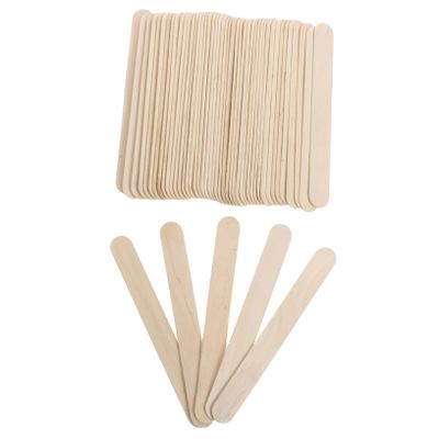 Beaupretty Wooden Hair Removal Spatulas of Wax Sticks Applicators for Body Eyebrow Smooth Surface Safe for Sensitive Skin