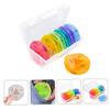 FRCOLOR Weekly 21-Compartment Rainbow Pill Box Organizer, Portable Medicine Storage Case for Travel and Daily Vitamin Management view 4