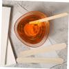 Beavorty Disposable Wooden Wax Sticks for Hair Removal of Wax Applicators Waxing Spatulas for Eyebrow and Body Hair Care view 3
