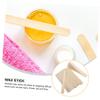 Beavorty Disposable Wooden Wax Sticks for Hair Removal of Wax Applicators Waxing Spatulas for Eyebrow and Body Hair Care view 4