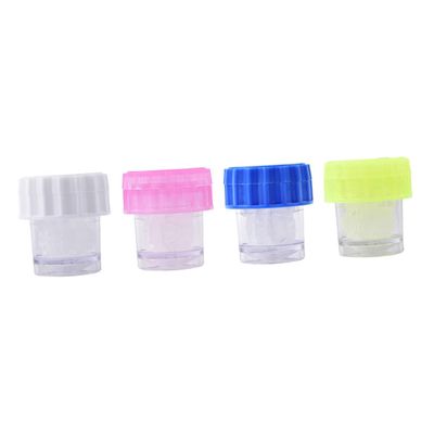 Didiseaon 4pcs Manual Cleaner Washer Plastic Contact Lens Cleaning Case for Travel Portable Lenses Washer for Daily Lens Care