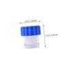 Didiseaon 4pcs Manual Cleaner Washer Plastic Contact Lens Cleaning Case for Travel Portable Lenses Washer for Daily Lens Care view 2