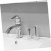Beaupretty Stand 2pcs Large Diameter Aluminium Alloy Safety Holder Bathroom Storage Organizer for Mens Shaving Accessories view 2