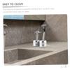 Beaupretty Stand 2pcs Large Diameter Aluminium Alloy Safety Holder Bathroom Storage Organizer for Mens Shaving Accessories view 4