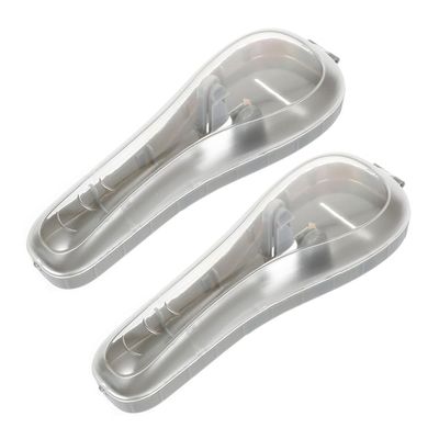 Beavorty 2pcs Protective Box Portable Case Travel Manual Holder Safety Storage Blade Box for Traveling
