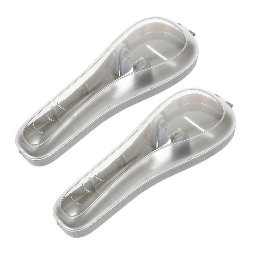 Beavorty 2pcs Protective Box Portable Case Travel Manual Holder Safety Storage Blade Box for Traveling
