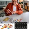 Demsyeq Daily Pill Organizer Pill Box 7 Days 2 Times A Day Am/Pm Medicine Planner Travel Pill Case Container Separate 7 Compartment with Dust-Proof Case Supplement Container for Family view 2