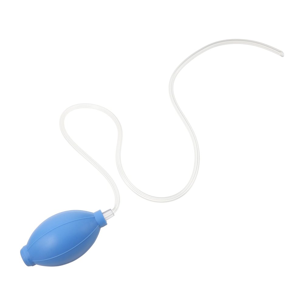 Beaupretty Tongue Muscle Trainer and Oral Speech Exerciser Tool for Swallowing Rehabilitation, Blue Long Tube Air, Speech Therapy Aid for Oral Muscle Strengthening in Adults and Children