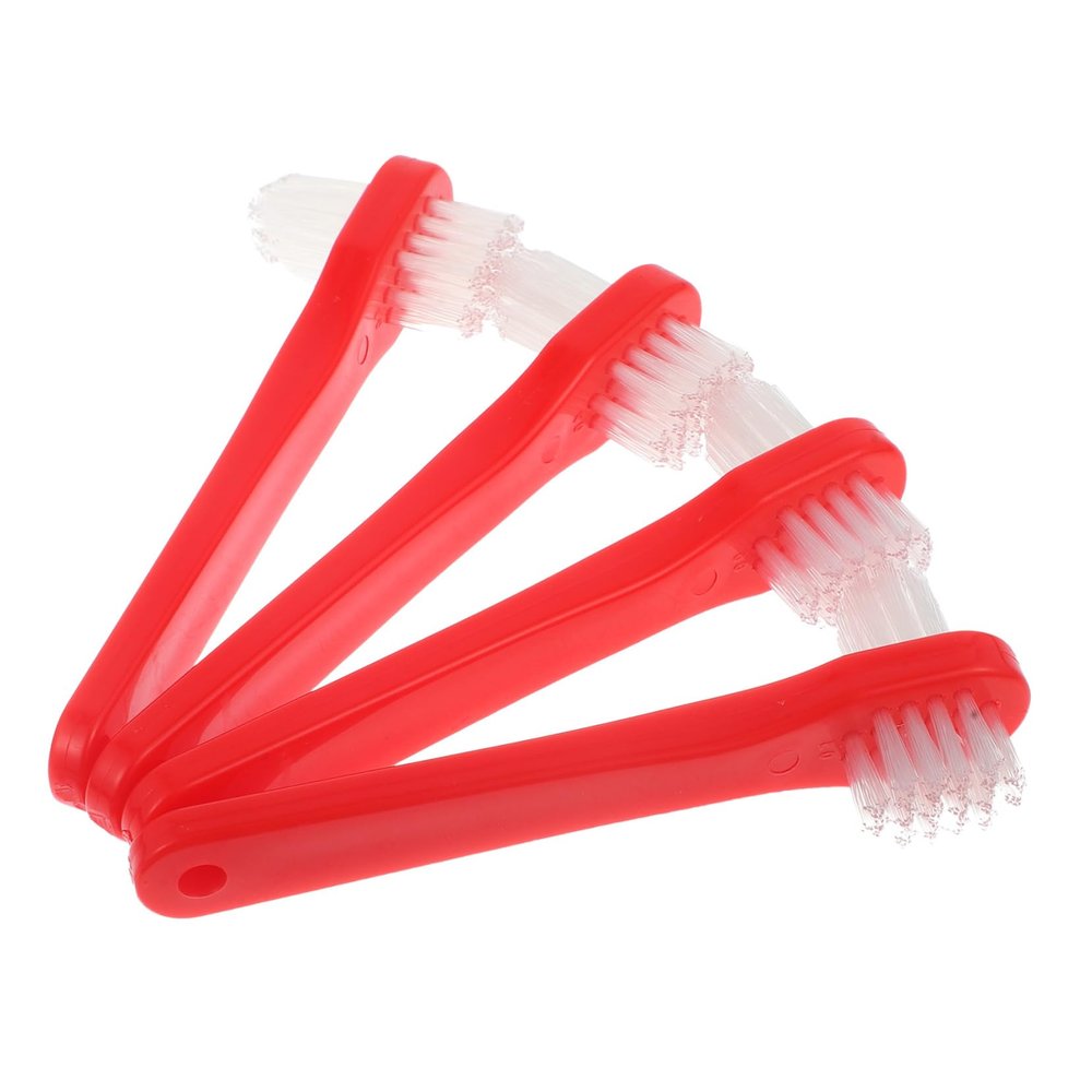 Beaupretty Manual Toothbrush 4pcs Brush Set Double Sided Cleaning Lightweight Portable