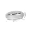 Didiseaon Replacement Head Silver Stainless Steel Light Weight Creative Design Ergonomic Easy to Install Special Occasions view 2