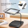 PRUTUHEA Desktop Low Vision Digital Magnifier, HD Display Electronic Reading Aid, 4X Zoom, Touch Dimming, Rechargeable Design, for Reading, Writing, Viewing Maps(Black) view 4