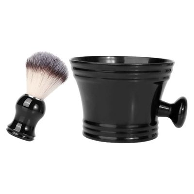 Healeved Professional Men's Beard Brush Shaving Bowl Brush for Beard Grooming Kit