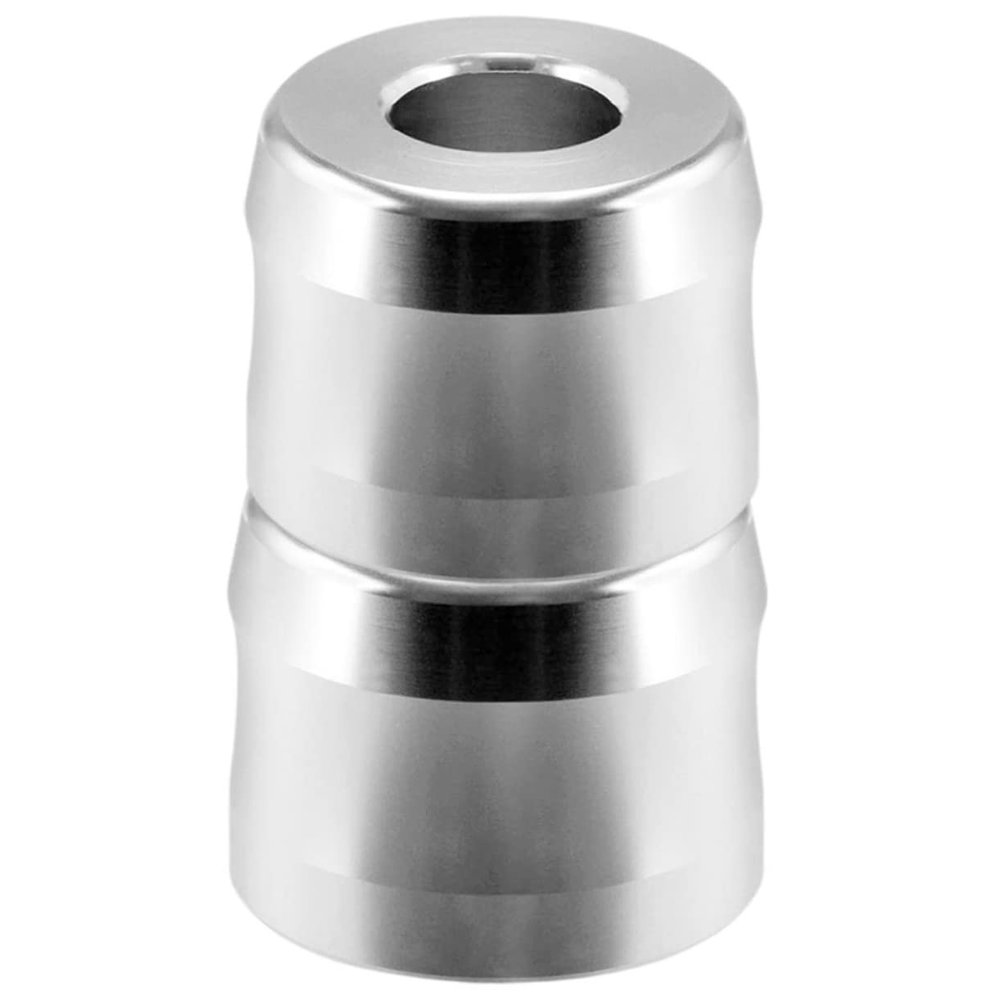 Didiseaon Stand and Shaving Brush Holder 2pcs Silver Aluminium Alloy Desktop Organizer Stable Safety Holder for Mens Bathroom Storage