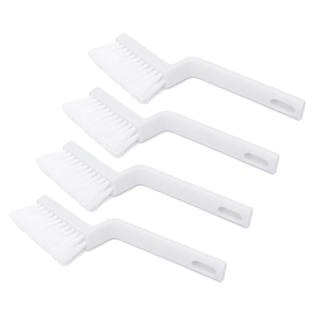 Healvian 4pcs Cleaning Brushes for Gaps Grooves and Corners for Window Tracks Bathroom Sinks and Kitchen Floors Plastic Bristles Crevice Cleaning Tools