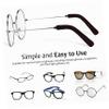 NIYANGLE 15pairs Eyeglass Temple Tips Comfortable Slip Grips for Glasses Knitted Cotton Ear Pads for Secure Fit for Daily Use Easy to Install view 2