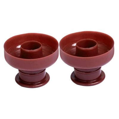 Ciieeo Plastic Donut Mould 2pcs Round Donut Mould for Baking Kitchen Donut Mold Safe Sturdy Easy to Clean