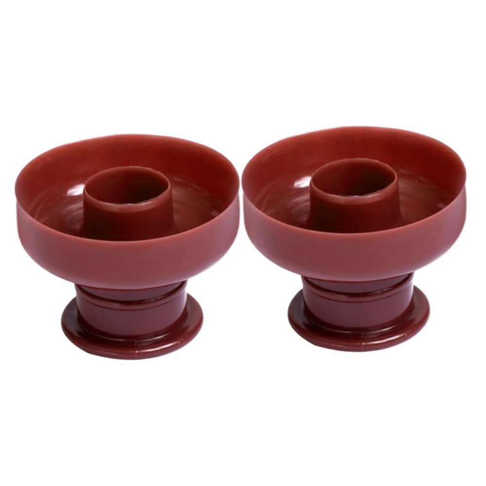 Ciieeo Plastic Donut Mould 2pcs Round Donut Mould for Baking Kitchen Donut Mold Safe Sturdy Easy to Clean