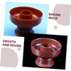 Ciieeo Plastic Donut Mould 2pcs Round Donut Mould for Baking Kitchen Donut Mold Safe Sturdy Easy to Clean view 4
