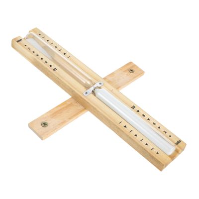 OKUMEYR Sauna Hourglass Timer 10-minute Glass Sand Timer White Sand Wooden Frame for Steam Bath and Home Use