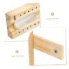 OKUMEYR Sauna Hourglass Timer 10-minute Glass Sand Timer White Sand Wooden Frame for Steam Bath and Home Use view 3