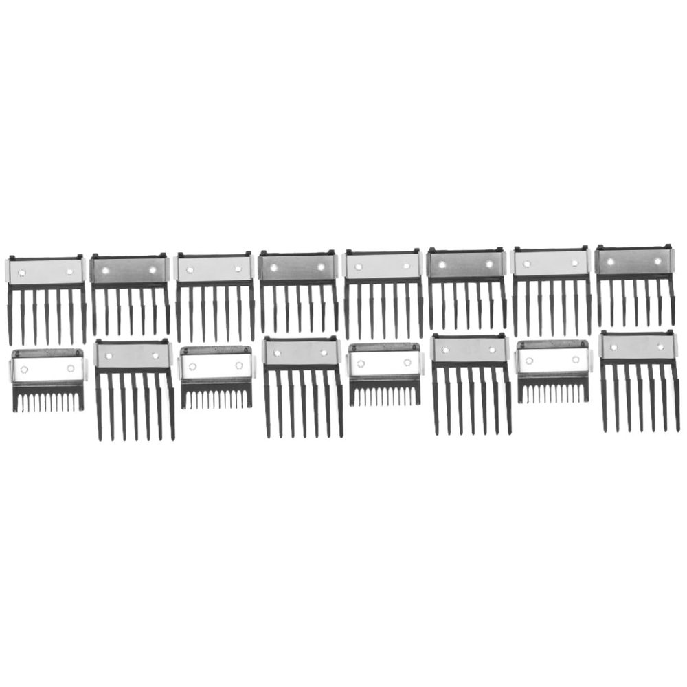 FRCOLOR 16pcs Clipper Guards Professional Hair Cutting Guards Stainless Steel Convenient for Clipper Hair Cutting Guides