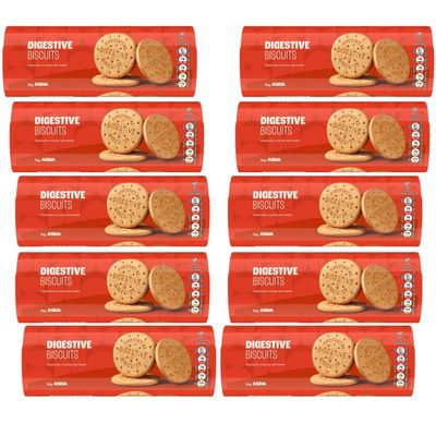 Biscuits Bundle with Digestive Biscuits 400g - 10 Pack | Classically Crunchy & Sweet, No Artificial Colours, Suitable For Vegans.