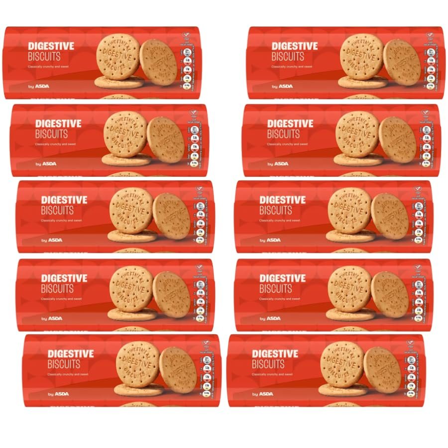 Biscuits Bundle with Digestive Biscuits 400g - 10 Pack | Classically Crunchy & Sweet, No Artificial Colours, Suitable For Vegans.