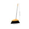 ABOOFAN Soft Bristle Broom Dustpan Set, Orange Household Floor Sweeping Brush Long Handle, Hair-resistant Cleaning Broom for Indoor and Outdoor Use view 2