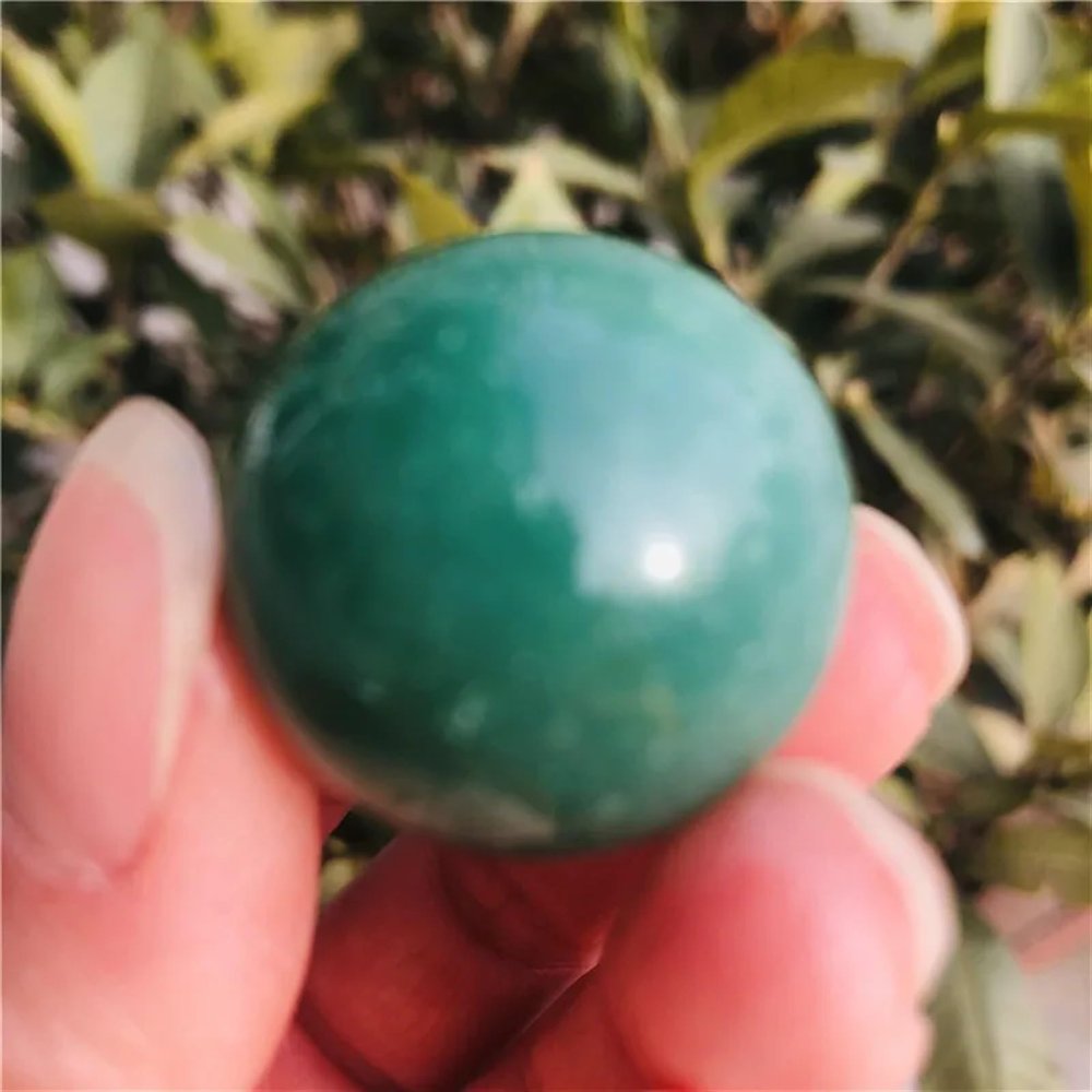 QINGQI Natural Stone Natural crystal ball 7 chakra crystal stone ball amethyst rose quartz(Burgundy)