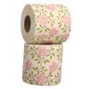 Healvian Rose Printed Toilet Paper Rolls Bamboo Pulp Soft Floral Tissue 2 Pack Decorative for Bathroom Kitchen Travel view 1