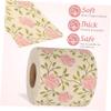 Healvian Rose Printed Toilet Paper Rolls Bamboo Pulp Soft Floral Tissue 2 Pack Decorative for Bathroom Kitchen Travel view 3