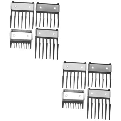 Beavorty 8pcs Professional Clipper Guards for Hair Cutting Convenient Design for Barber Shop Use Stainless Steel Material