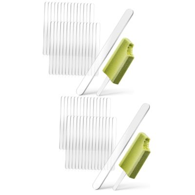MAGICLULU 60pcs Acrylic Cakesicle Sticks Sticks Craft for Lollipop Ice DIY Making Materials Bulk for Cakesicles for Waxing Use